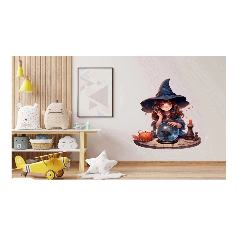 Casa si Gradina - Decoratiuni - Stickere decorative - Sticker decorativ, Mica Vrajitoare, Multicolor, 67 cm, 1263STK-2 - Infinity.ro