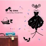 Casa si Gradina - Decoratiuni - Stickere decorative - Sticker decorativ, Moda, My dress, 110 cm, 701STK - Infinity.ro