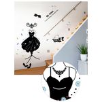 Casa si Gradina - Decoratiuni - Stickere decorative - Sticker decorativ, Moda, My dress, 110 cm, 701STK - Infinity.ro