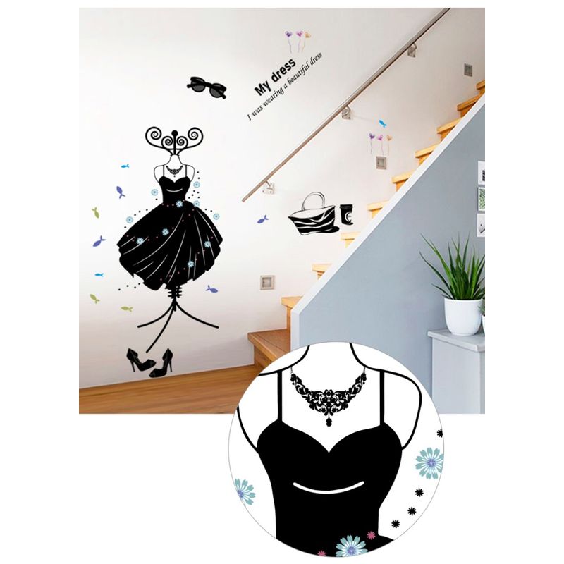 Casa si Gradina - Decoratiuni - Stickere decorative - Sticker decorativ, Moda, My dress, 110 cm, 701STK - Infinity.ro