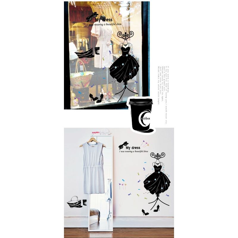 Casa si Gradina - Decoratiuni - Stickere decorative - Sticker decorativ, Moda, My dress, 110 cm, 701STK - Infinity.ro