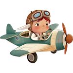Casa si Gradina - Decoratiuni - Stickere decorative - Sticker decorativ, Elicopter, Verde, 81 cm, 1286STK - Infinity.ro
