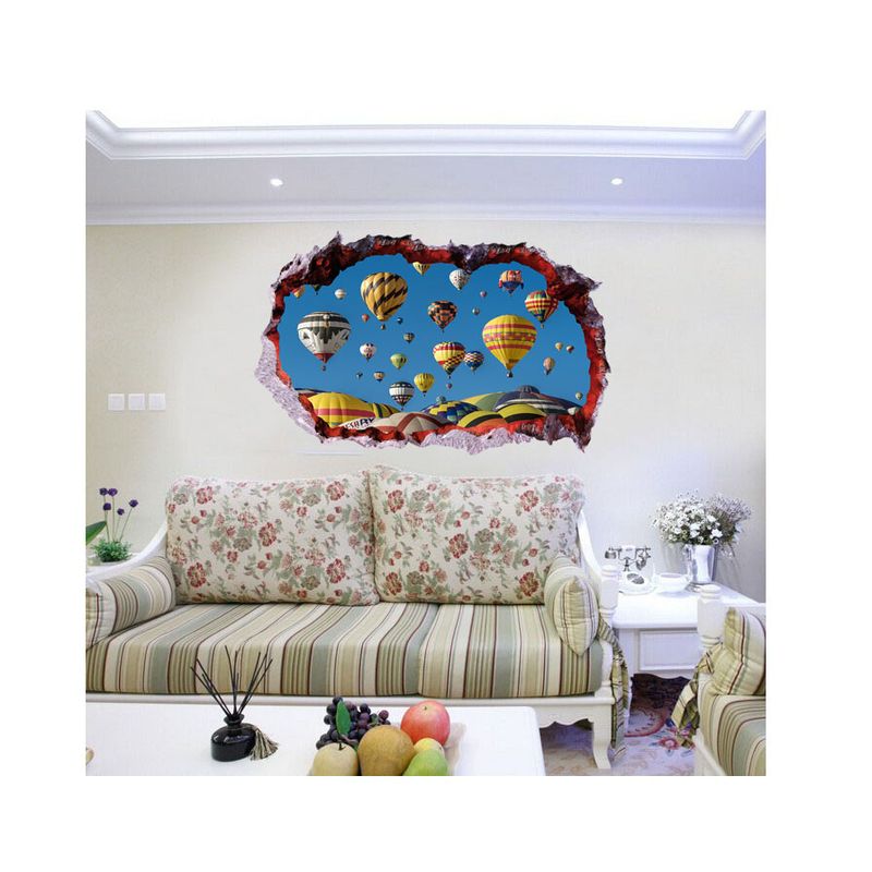 Casa si Gradina - Decoratiuni - Stickere decorative - Sticker decorativ, Gaura in perete 3D, Baloane, 85 cm, 400STK - Infinity.ro