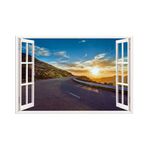 Casa si Gradina - Decoratiuni - Stickere decorative - Sticker decorativ, Fereastra 3D, Rasarit, 85 cm, 611STK - Infinity.ro