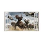 Casa si Gradina - Decoratiuni - Stickere decorative - Sticker decorativ cu Dinozauri, 85 cm, 4282ST - Infinity.ro