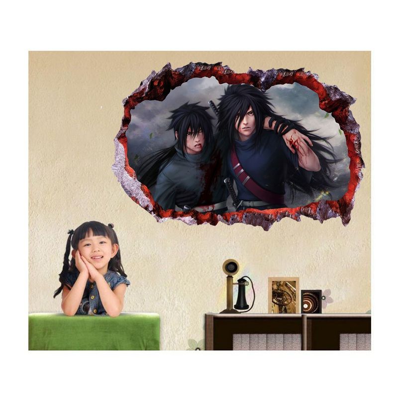 Casa si Gradina - Decoratiuni - Stickere decorative - Sticker decorativ, gaura in perete 3D,  Naruto, 85 cm, 1028STK-1 - Infinity.ro