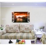 Casa si Gradina - Decoratiuni - Stickere decorative - Sticker decorativ, Fereastra 3D, Viena, 85 cm, 567STK - Infinity.ro