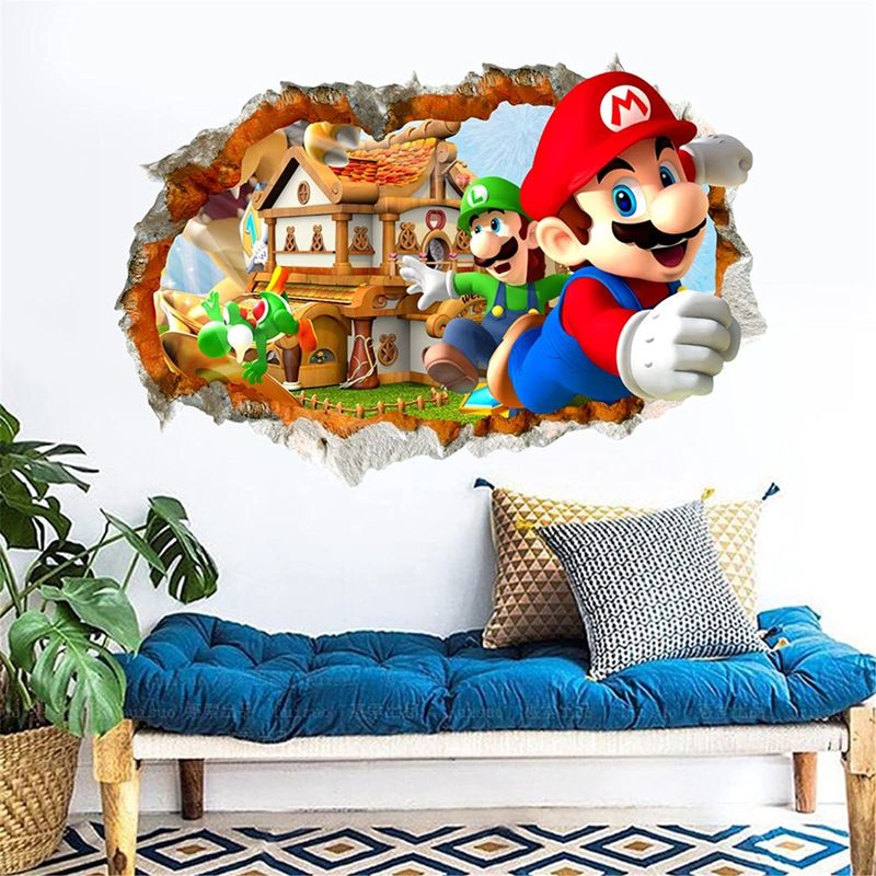 Casa si Gradina - Decoratiuni - Stickere decorative - Sticker decorativ cu Mario, 80 cm, 1117STK - Infinity.ro