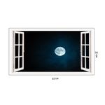 Casa si Gradina - Decoratiuni - Stickere decorative - Sticker decorativ, Fereastra 3D, Luna, 85 cm, 197STK - Infinity.ro