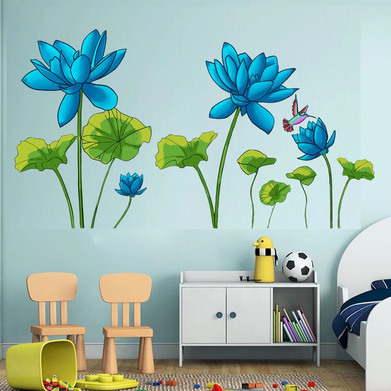Casa si Gradina - Decoratiuni - Stickere decorative - Sticker decorativ, Flori albastre, 150 cm, 396STK - Infinity.ro