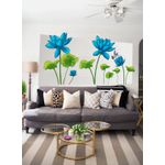Casa si Gradina - Decoratiuni - Stickere decorative - Sticker decorativ, Flori albastre, 150 cm, 396STK - Infinity.ro