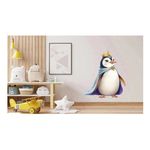 Casa si Gradina - Decoratiuni - Stickere decorative - Sticker decorativ, Pinguin Rege, Alb, 69 cm, 1277STK-6 - Infinity.ro