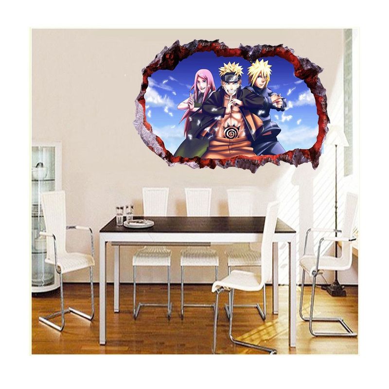 Casa si Gradina - Decoratiuni - Stickere decorative - Sticker decorativ, gaura in perete 3D,  Naruto, 85 cm, 1054TK-1 - Infinity.ro