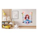 Casa si Gradina - Decoratiuni - Stickere decorative - Sticker decorativ, Mica Printesa, Albastru, 71 cm, 1292STK-4 - Infinity.ro