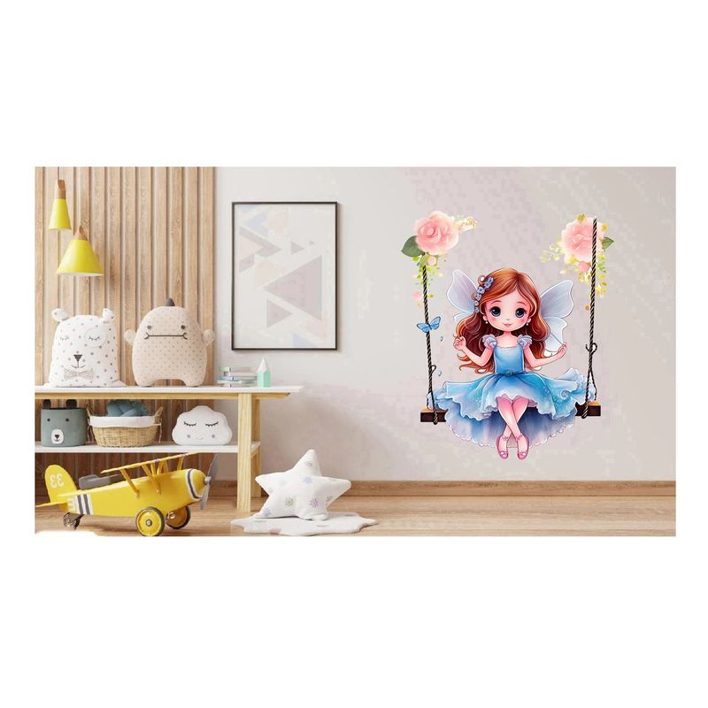 Casa si Gradina - Decoratiuni - Stickere decorative - Sticker decorativ, Mica Printesa, Albastru, 71 cm, 1292STK-4 - Infinity.ro