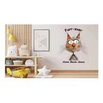 Casa si Gradina - Decoratiuni - Stickere decorative - Sticker decorativ Pisica, Gri, 76 cm, 1313STK-6 - Infinity.ro