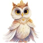 Casa si Gradina - Decoratiuni - Stickere decorative - Sticker decorativ, Bufnita, Portocaliu, 67 cm, 1295STK-6 - Infinity.ro