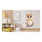 Casa si Gradina - Decoratiuni - Stickere decorative - Sticker decorativ, Bufnita, Portocaliu, 67 cm, 1295STK-6 - Infinity.ro