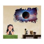Casa si Gradina - Decoratiuni - Stickere decorative - Sticker decorativ, gaura in perete 3D,  Planeta, 85 cm, 1043STK-2 - Infinity.ro