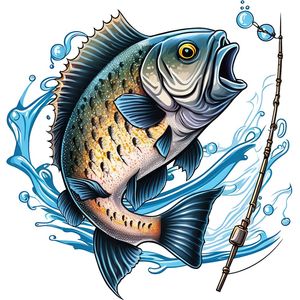 Sticker decorativ, Peste, Albastru, 62 cm, 1273STK-1