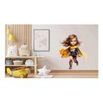 Casa si Gradina - Decoratiuni - Stickere decorative - Sticker decorativ Fata Supererou, Galben, 70 cm, 1310STK-2 - Infinity.ro