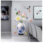 Casa si Gradina - Decoratiuni - Stickere decorative - Sticker decorativ, Vaza cu flori, 120 cm, 784STK - Infinity.ro