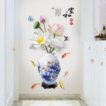 Casa si Gradina - Decoratiuni - Stickere decorative - Sticker decorativ, Vaza cu flori, 120 cm, 784STK - Infinity.ro