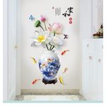 Casa si Gradina - Decoratiuni - Stickere decorative - Sticker decorativ, Vaza cu flori, 120 cm, 784STK - Infinity.ro