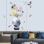Casa si Gradina - Decoratiuni - Stickere decorative - Sticker decorativ, Vaza cu flori, 120 cm, 784STK - Infinity.ro