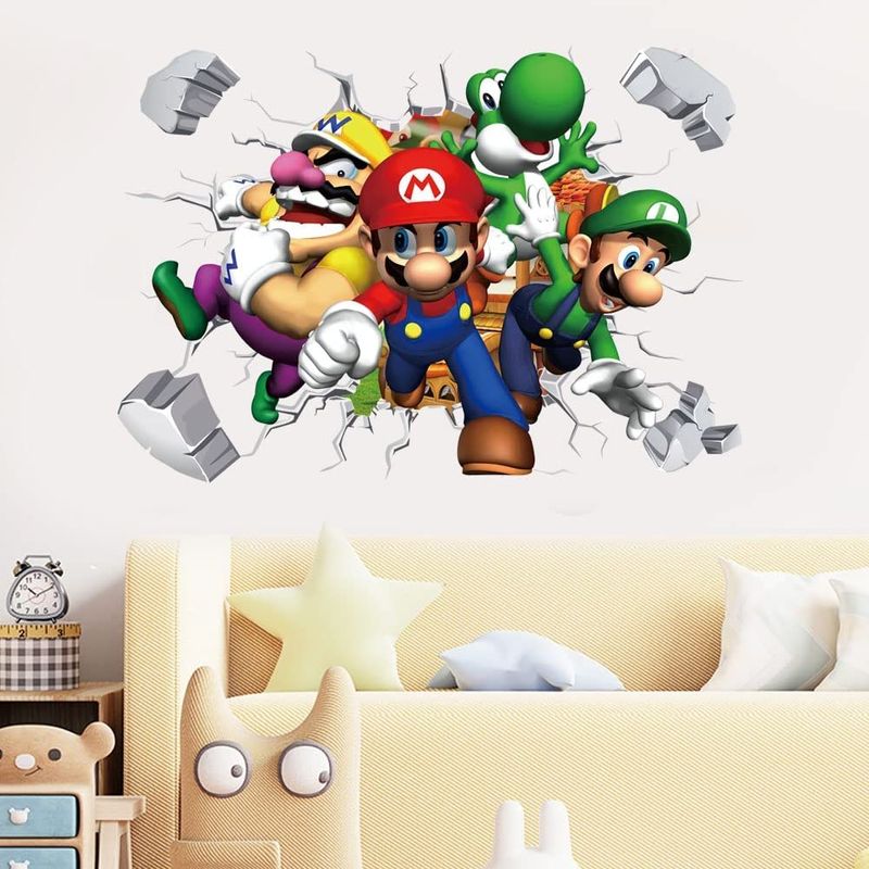 Casa si Gradina - Decoratiuni - Stickere decorative - Sticker decorativ cu Mario, 70 cm, 1107STK - Infinity.ro