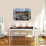 Casa si Gradina - Decoratiuni - Stickere decorative - Sticker decorativ, Fereastra 3D, Pod, 85 cm, 548STK - Infinity.ro