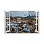 Casa si Gradina - Decoratiuni - Stickere decorative - Sticker decorativ, Fereastra 3D, Pod, 85 cm, 548STK - Infinity.ro