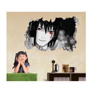Sticker decorativ, gaura in perete 3D,  Naruto, 85 cm, 1030TK-1