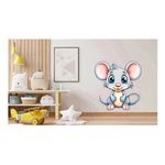 Casa si Gradina - Decoratiuni - Stickere decorative - Sticker decorativ, Soricel, Gri, 65 cm, 1293STK-5 - Infinity.ro
