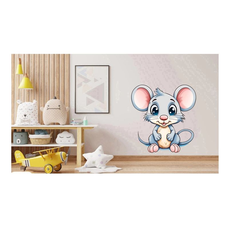 Casa si Gradina - Decoratiuni - Stickere decorative - Sticker decorativ, Soricel, Gri, 65 cm, 1293STK-5 - Infinity.ro