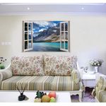 Casa si Gradina - Decoratiuni - Stickere decorative - Sticker decorativ, Fereastra 3D, Apa, 85 cm, 533STK - Infinity.ro