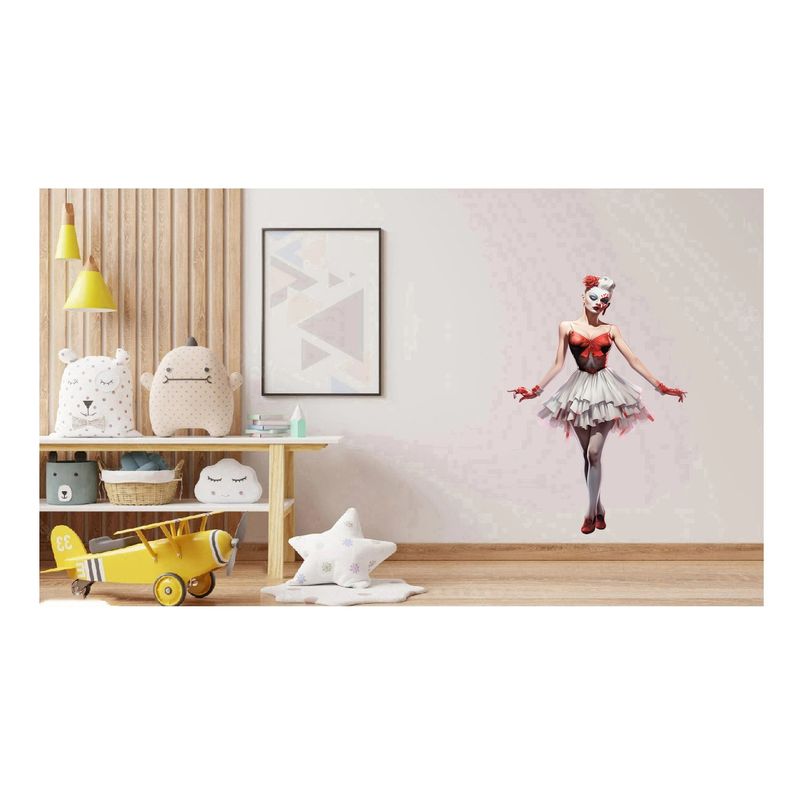 Casa si Gradina - Decoratiuni - Stickere decorative - Sticker decorativ, Zombie, Waterproof, Rosu, 90 cm, 1306STK-8 - Infinity.ro