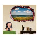 Casa si Gradina - Decoratiuni - Stickere decorative - Sticker decorativ, gaura in perete 3D,  Ocean, 85 cm, 163STK-1 - Infinity.ro