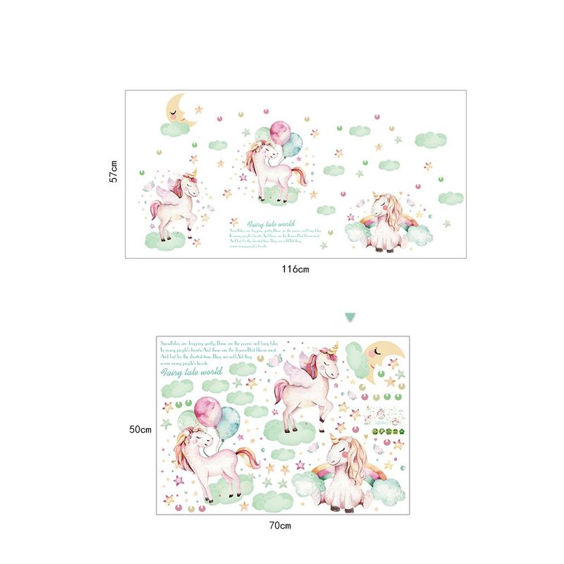 Casa si Gradina - Decoratiuni - Stickere decorative - Sticker decorativ, Poney, Fairy tale world, 116 cm, 729STK - Infinity.ro