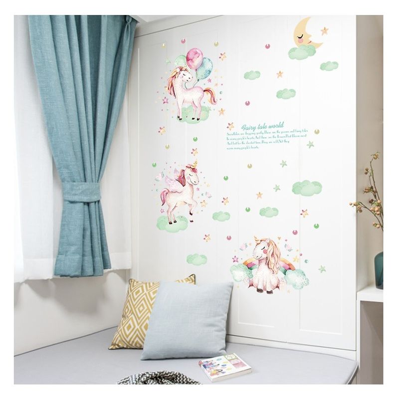 Casa si Gradina - Decoratiuni - Stickere decorative - Sticker decorativ, Poney, Fairy tale world, 116 cm, 729STK - Infinity.ro