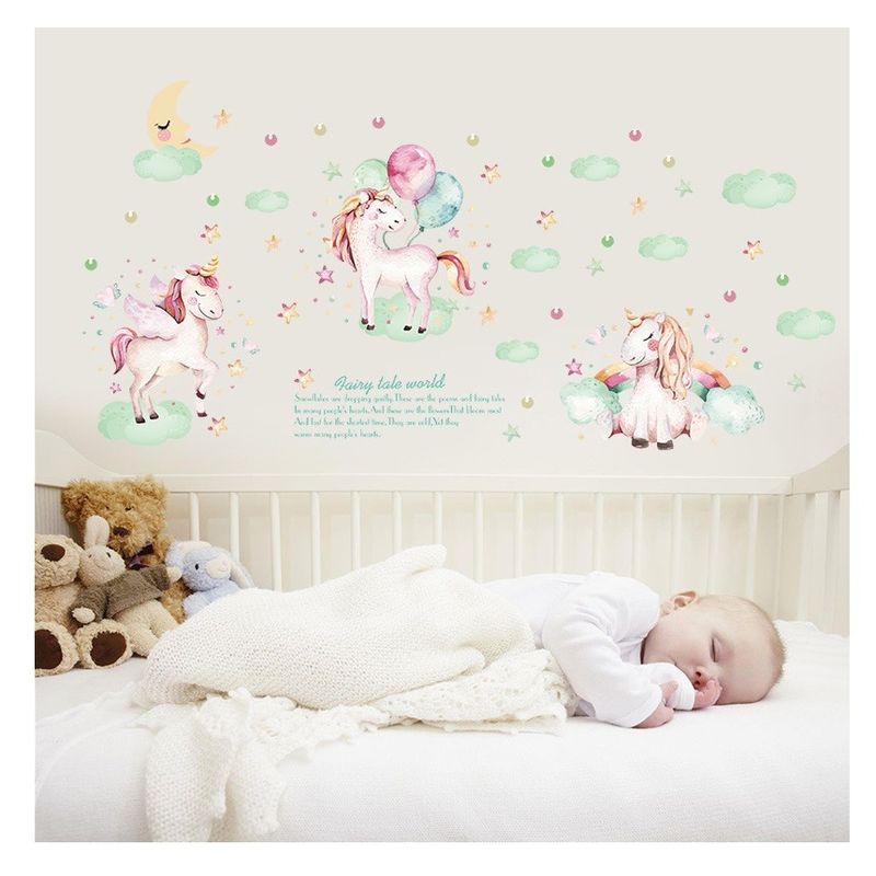 Casa si Gradina - Decoratiuni - Stickere decorative - Sticker decorativ, Poney, Fairy tale world, 116 cm, 729STK - Infinity.ro