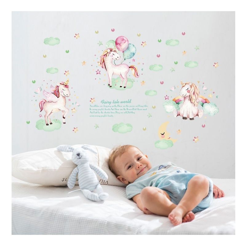 Casa si Gradina - Decoratiuni - Stickere decorative - Sticker decorativ, Poney, Fairy tale world, 116 cm, 729STK - Infinity.ro