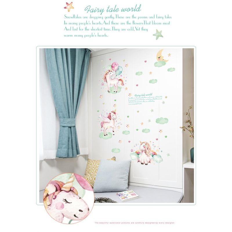 Casa si Gradina - Decoratiuni - Stickere decorative - Sticker decorativ, Poney, Fairy tale world, 116 cm, 729STK - Infinity.ro