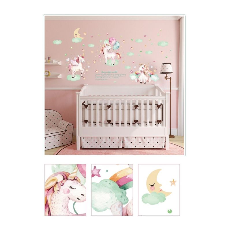 Casa si Gradina - Decoratiuni - Stickere decorative - Sticker decorativ, Poney, Fairy tale world, 116 cm, 729STK - Infinity.ro