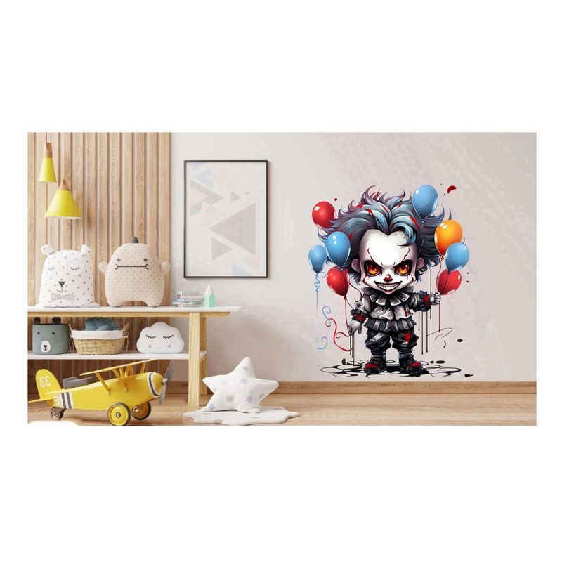 Casa si Gradina - Decoratiuni - Stickere decorative - Sticker decorativ, Horror, Waterproof, Albastru, 67 cm, 1306STK-12 - Infinity.ro