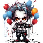 Casa si Gradina - Decoratiuni - Stickere decorative - Sticker decorativ, Horror, Waterproof, Albastru, 67 cm, 1306STK-12 - Infinity.ro
