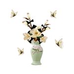 Casa si Gradina - Decoratiuni - Stickere decorative - Sticker decorativ, Vaza cu flori, 75 cm, 815STK - Infinity.ro