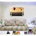 Casa si Gradina - Decoratiuni - Stickere decorative - Sticker decorativ, Fereastra 3D, Baloane, 85 cm, 608STK - Infinity.ro