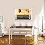 Casa si Gradina - Decoratiuni - Stickere decorative - Sticker decorativ, Fereastra 3D, Baloane, 85 cm, 608STK - Infinity.ro