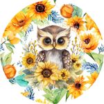 Casa si Gradina - Decoratiuni - Stickere decorative - Sticker decorativ, Bufnita, Multicolor, 60 cm, 1281STK-2 - Infinity.ro